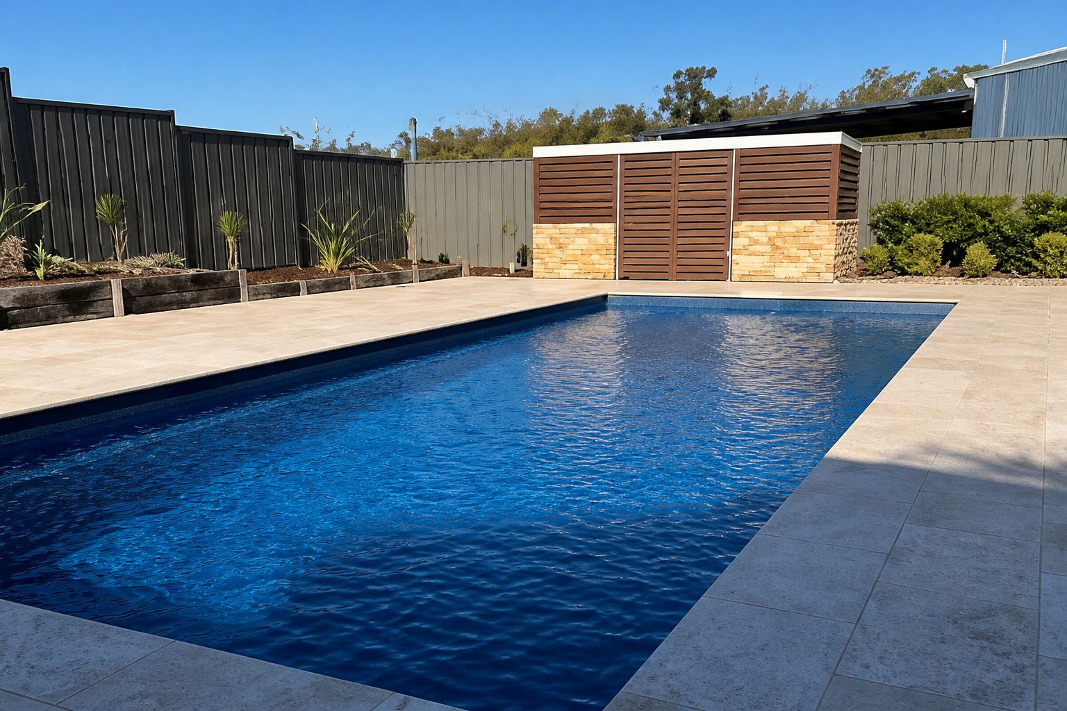 Poolside terrace at River Gums Motor Inn